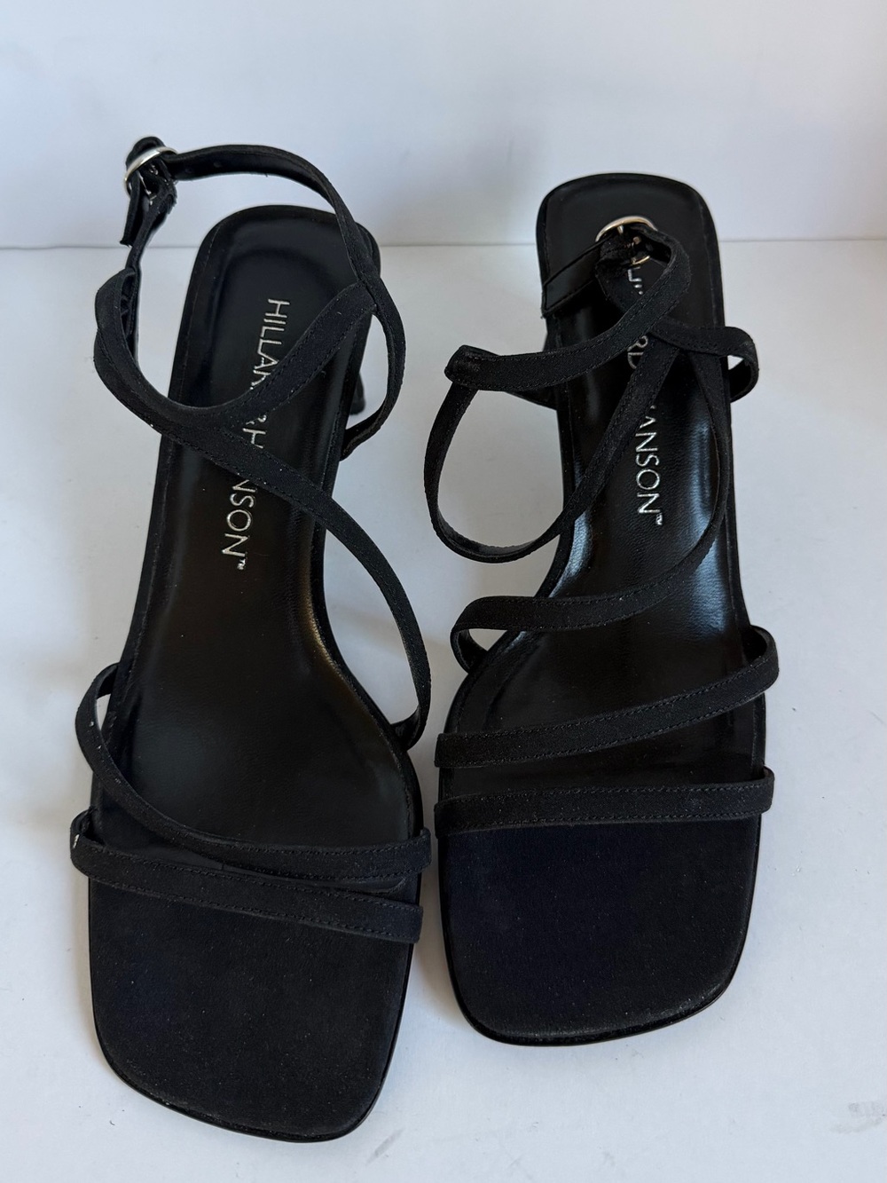 Hillary Hanson Black Strappy Women's Sandals